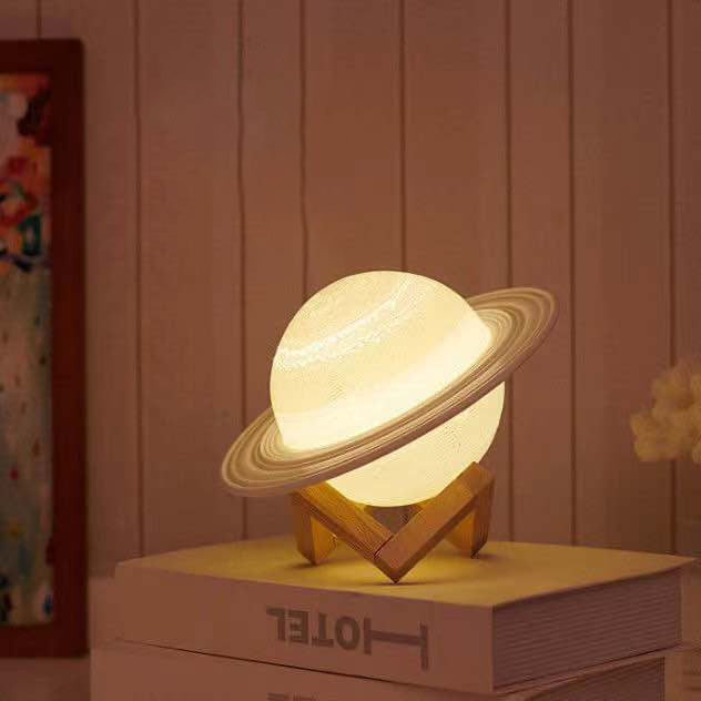 Ins Style Creative Home Living Room Bedroom Bedside Lamp Starry Sky Moon Touch Pat Night Light