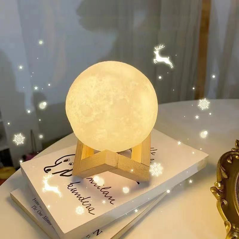 Ins Style Creative Home Living Room Bedroom Bedside Lamp Starry Sky Moon Touch Pat Night Light